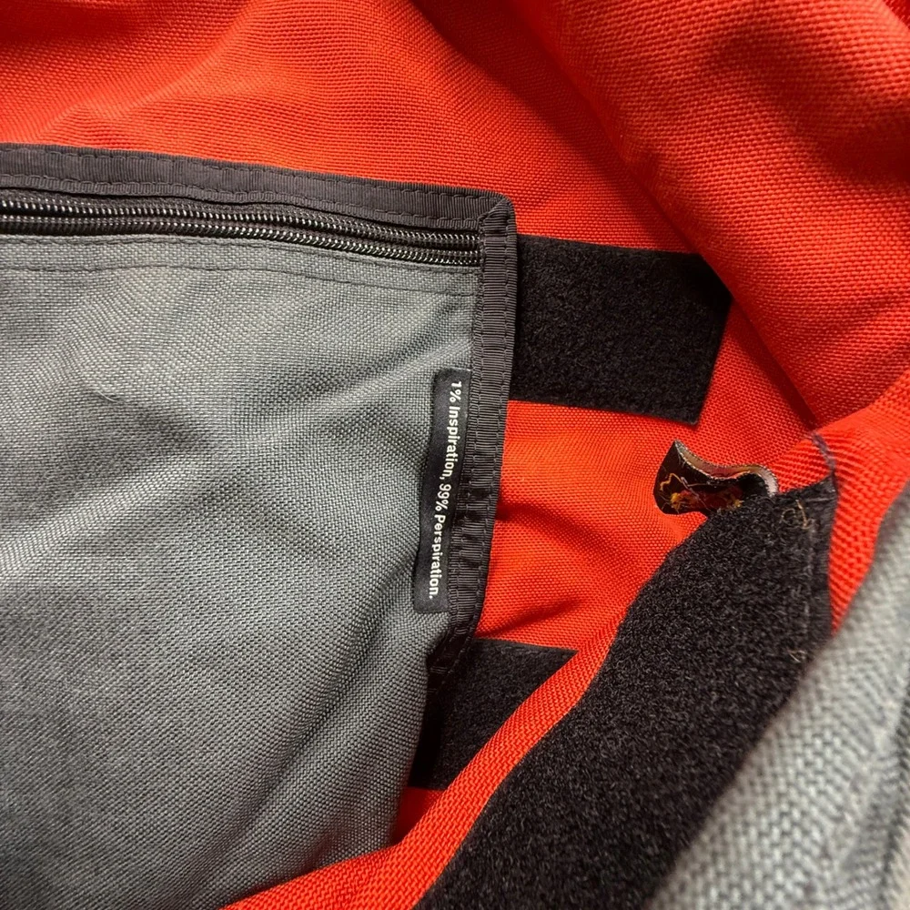 Rickshaw Bagworks Messenger Bag Unisex Large Gray Orange Good Behance 99% Canvas